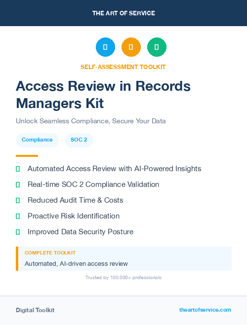 Access Review in Records Managers Kit