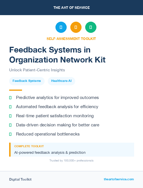 Feedback Systems in Organization Network Kit