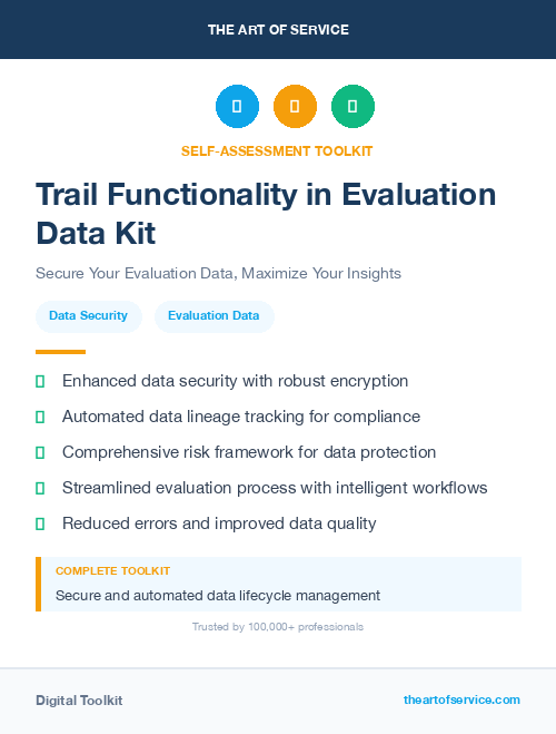 Trail Functionality in Evaluation Data Kit