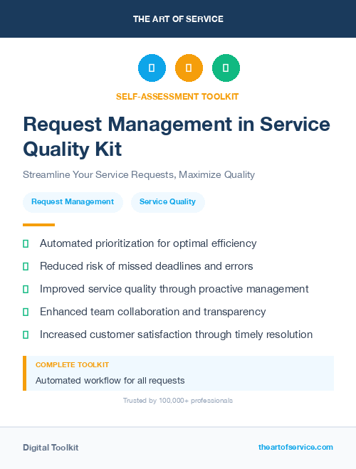 Request Management in Service Quality Kit