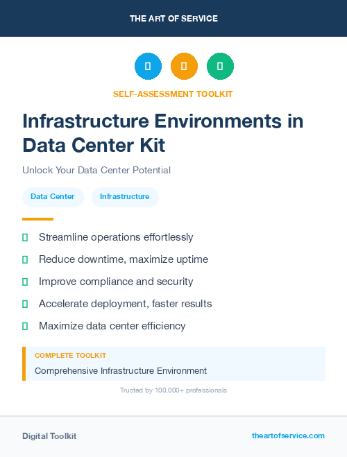 Infrastructure Environments in Data Center Kit