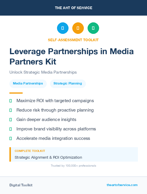 Leverage Partnerships in Media Partners Kit