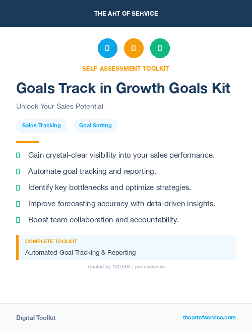 Goals Track in Growth Goals Kit