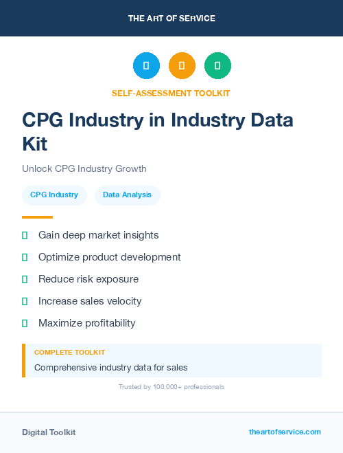 CPG Industry in Industry Data Kit