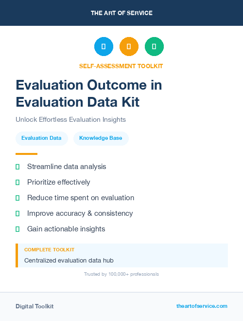 Evaluation Outcome in Evaluation Data Kit