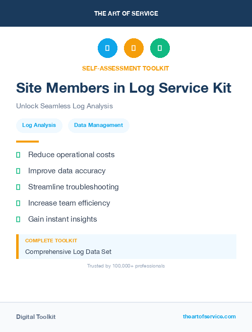 Site Members in Log Service Kit