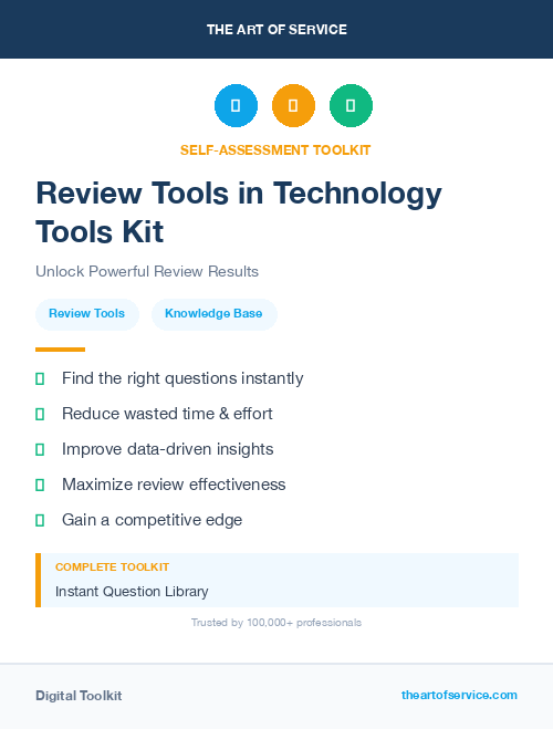 Review Tools in Technology Tools Kit