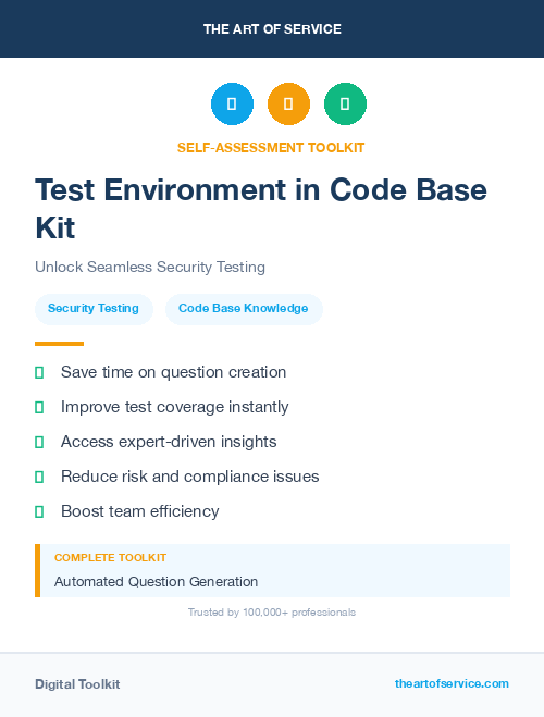 Test Environment in Code Base Kit