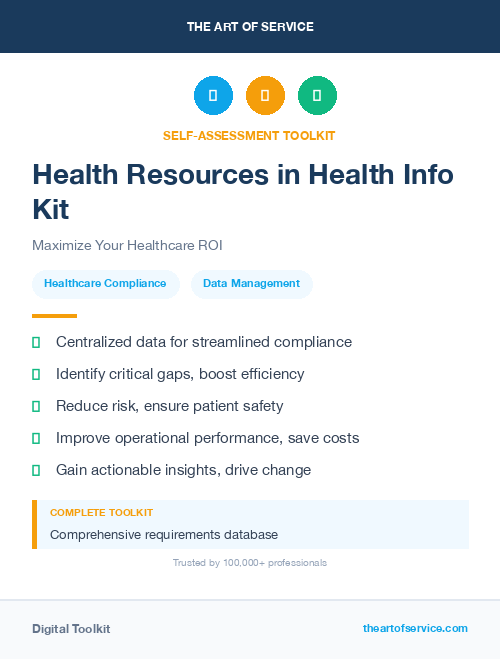 Health Resources in Health Info Kit