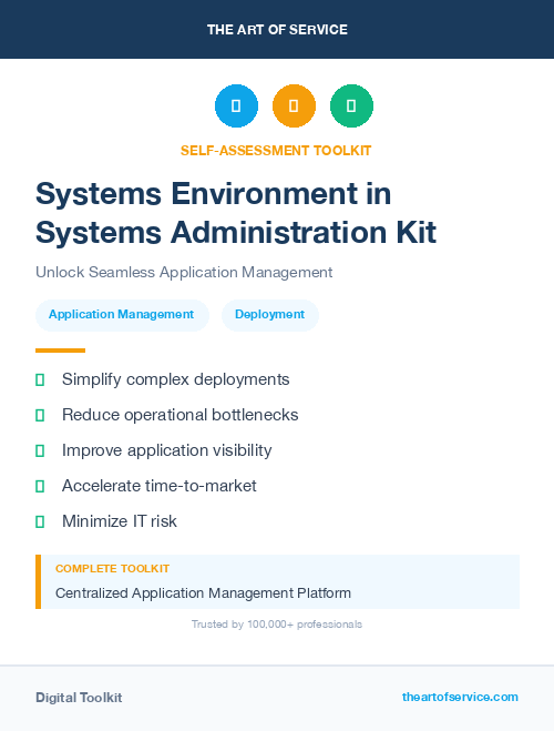 Systems Environment in Systems Administration Kit