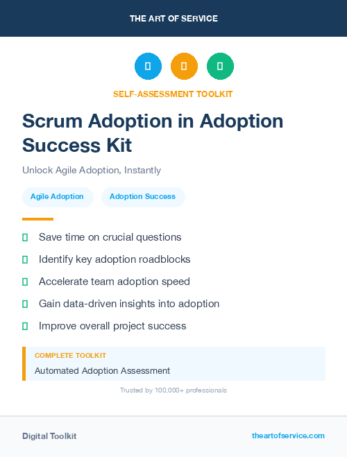 Scrum Adoption in Adoption Success Kit