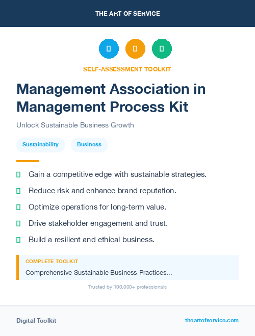 Management Association in Management Process Kit