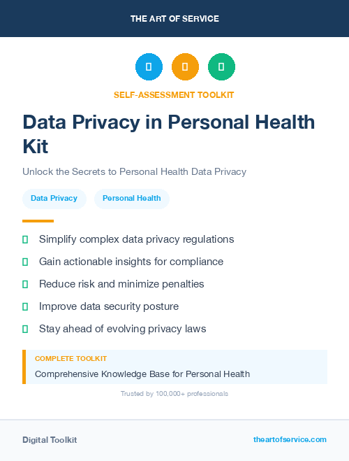 Data Privacy in Personal Health Kit