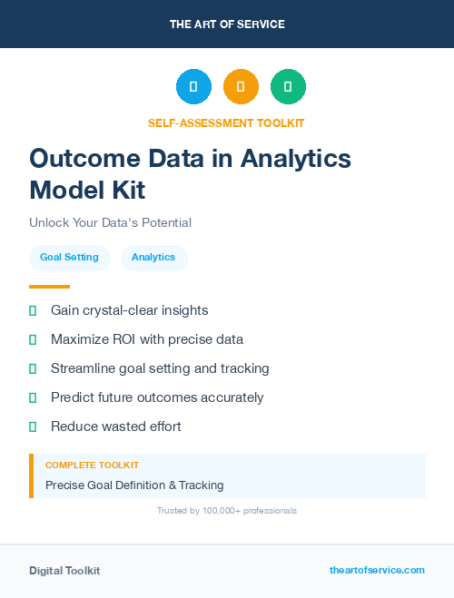 Outcome Data in Analytics Model Kit