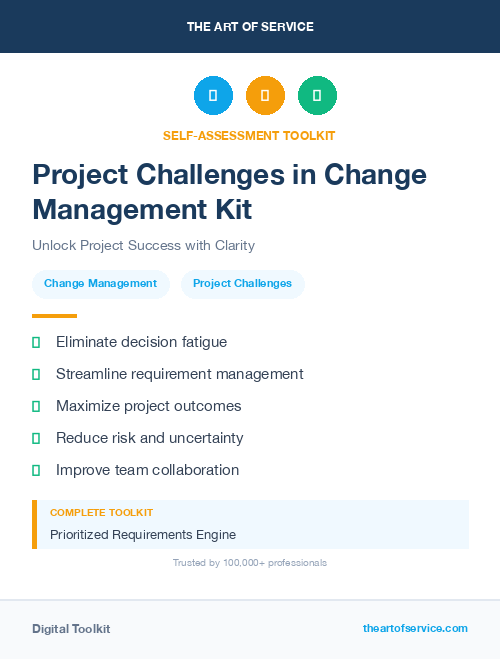 Project Challenges in Change Management Kit