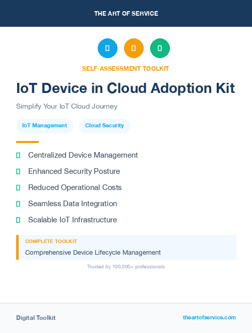 IoT Device in Cloud Adoption Kit