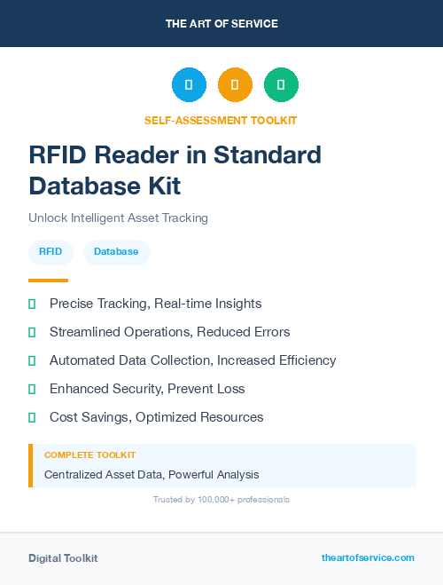 RFID Reader in Standard Database Kit