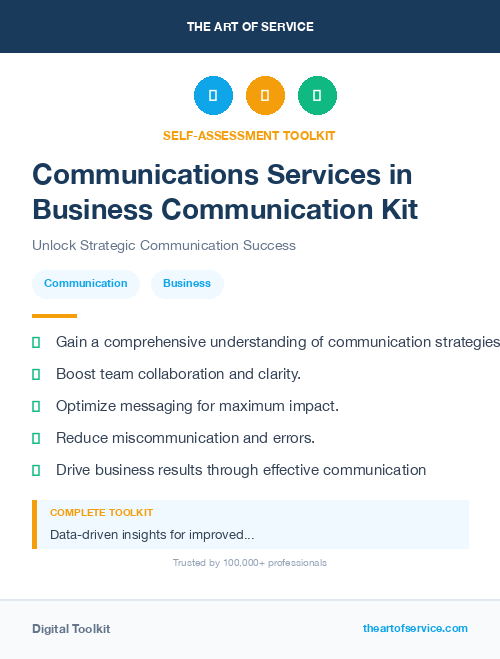 Communications Services in Business Communication Kit