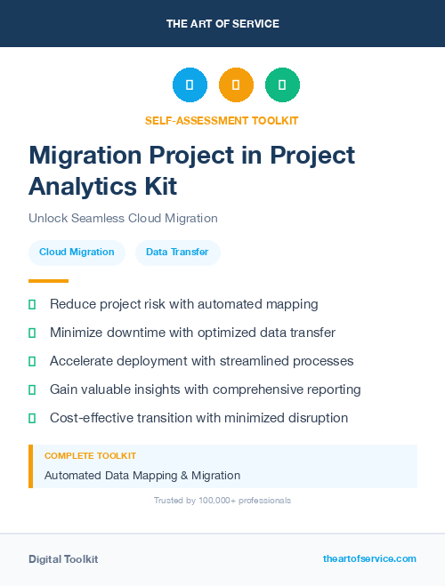 Migration Project in Project Analytics Kit