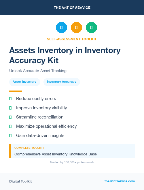 Assets Inventory in Inventory Accuracy Kit