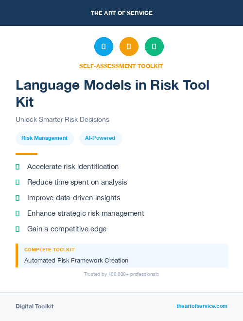 Language Models in Risk Tool Kit