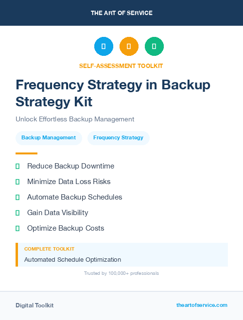 Frequency Strategy in Backup Strategy Kit