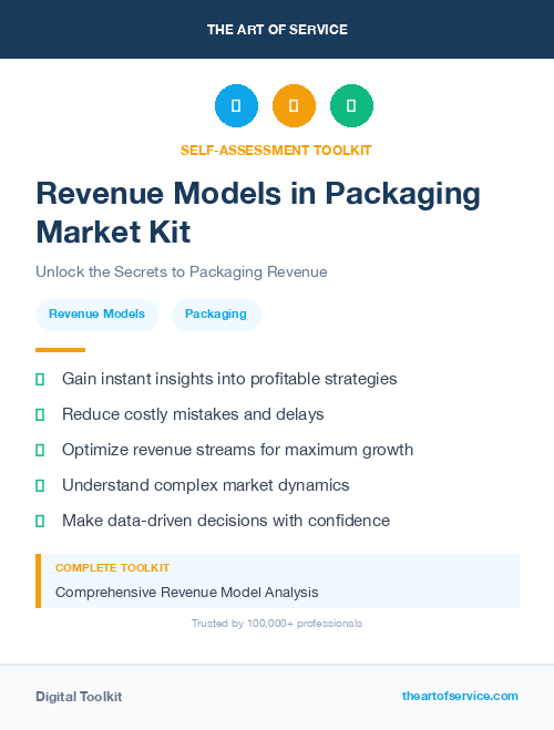 Revenue Models in Packaging Market Kit