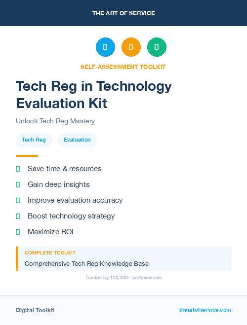 Tech Reg in Technology Evaluation Kit