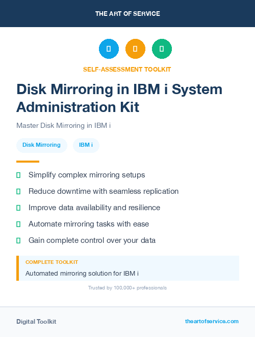 Disk Mirroring in IBM i System Administration Kit