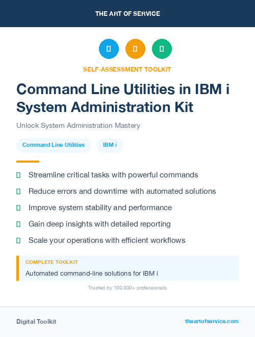 Command Line Utilities in IBM i System Administration Kit