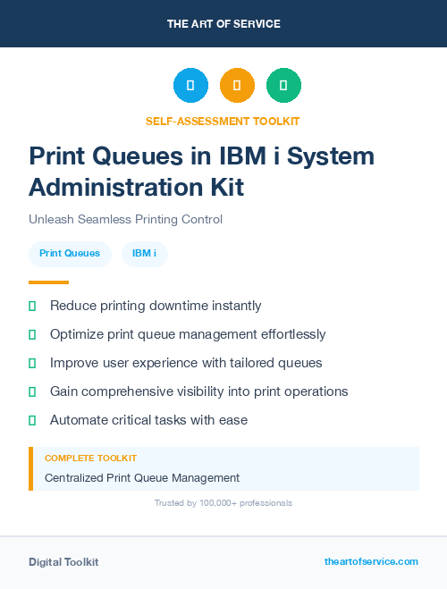 Print Queues in IBM i System Administration Kit