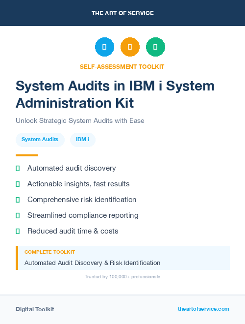 System Audits in IBM i System Administration Kit