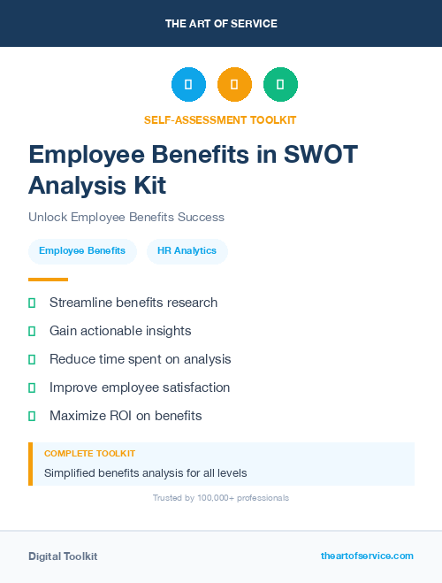 Employee Benefits in SWOT Analysis Kit