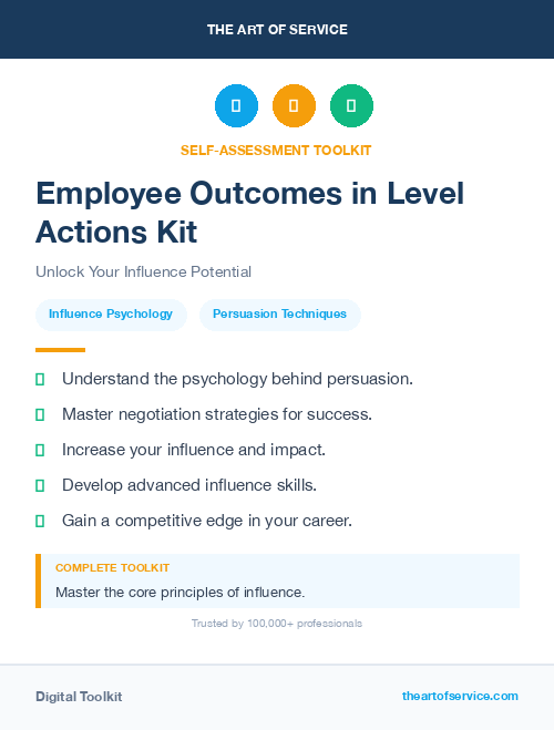 Employee Outcomes in Level Actions Kit