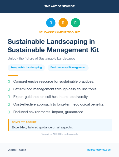 Sustainable Landscaping in Sustainable Management Kit