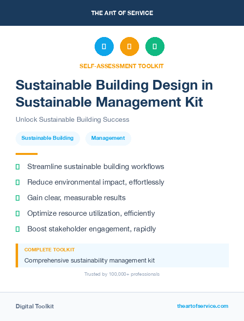 Sustainable Building Design in Sustainable Management Kit