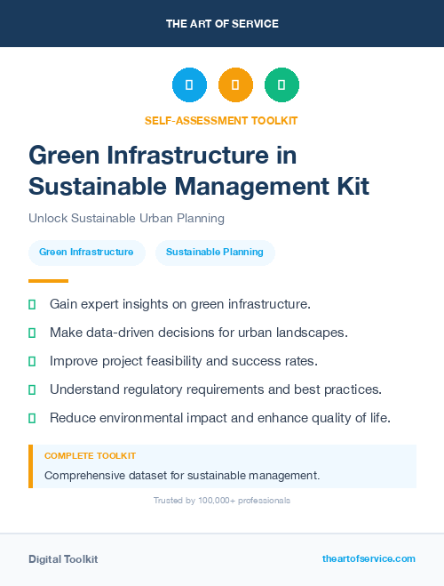 Green Infrastructure in Sustainable Management Kit