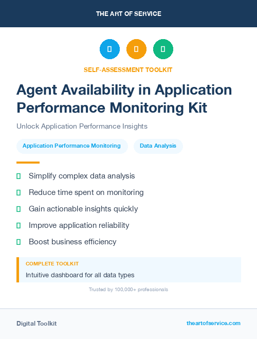 Agent Availability in Application Performance Monitoring Kit