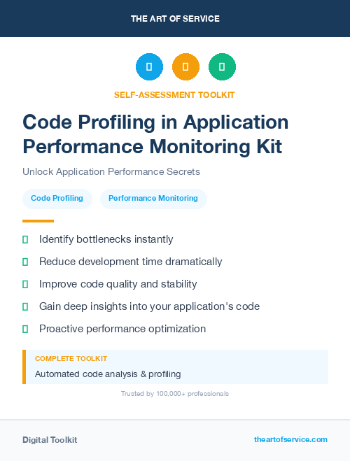 Code Profiling in Application Performance Monitoring Kit