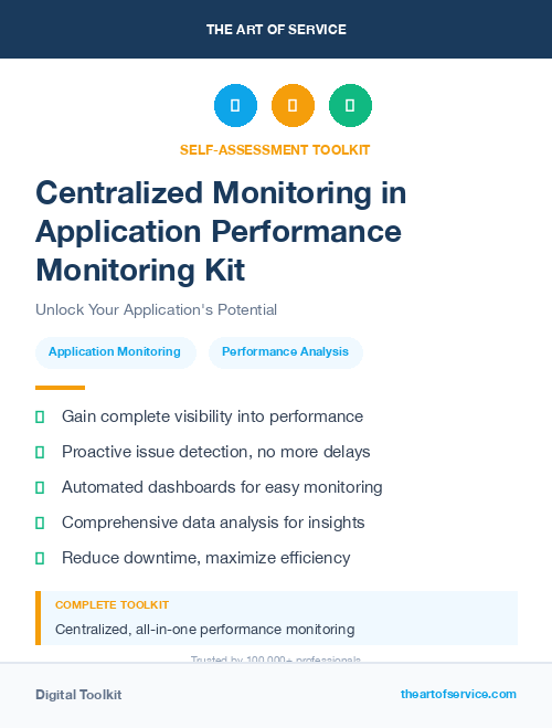 Centralized Monitoring in Application Performance Monitoring Kit