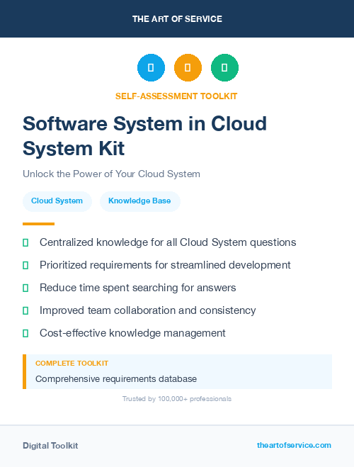 Software System in Cloud System Kit