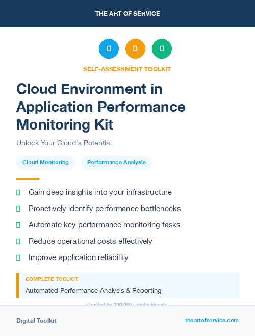 Cloud Environment in Application Performance Monitoring Kit