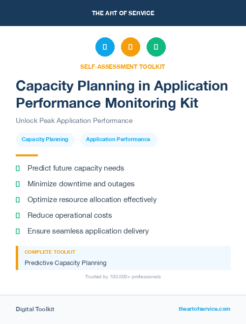 Capacity Planning in Application Performance Monitoring Kit