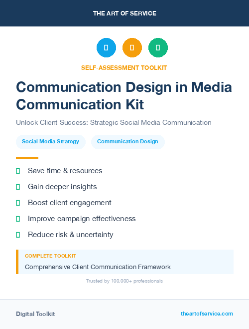 Communication Design in Media Communication Kit
