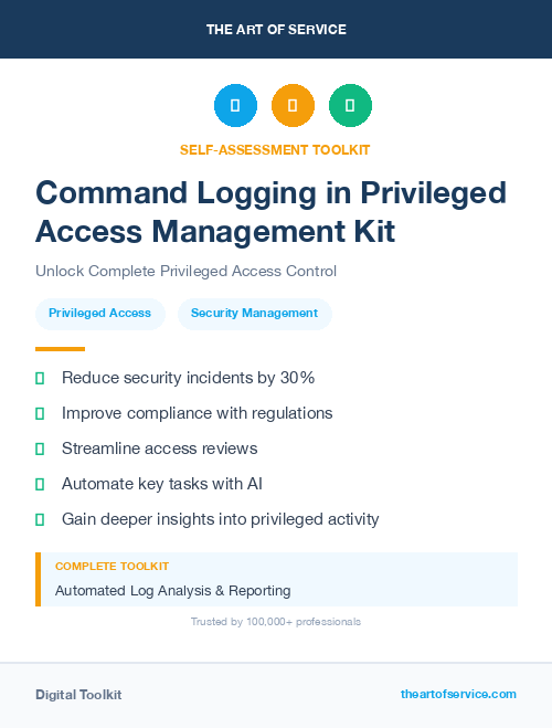 Command Logging in Privileged Access Management Kit