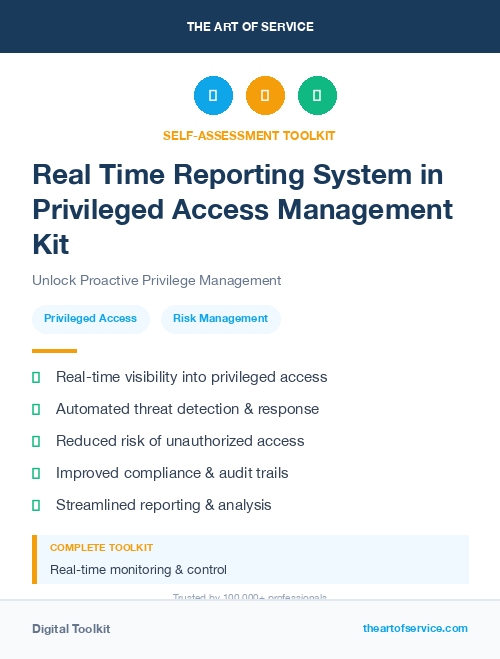 Real Time Reporting System in Privileged Access Management Kit