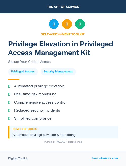 Privilege Elevation in Privileged Access Management Kit