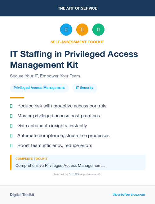 IT Staffing in Privileged Access Management Kit