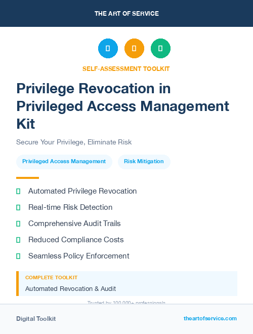 Privilege Revocation in Privileged Access Management Kit