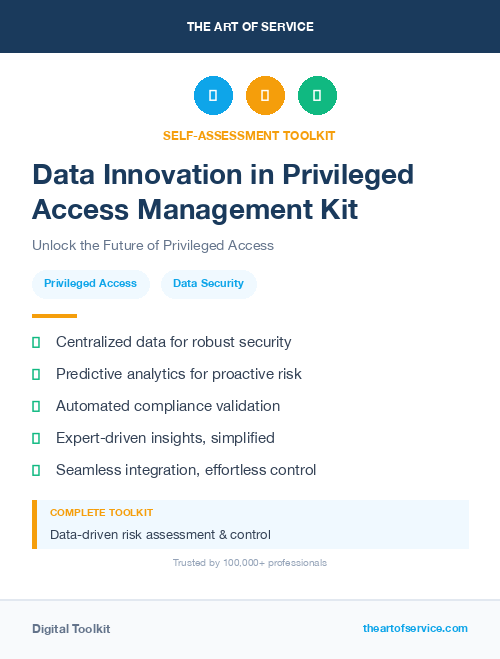 Data Innovation in Privileged Access Management Kit